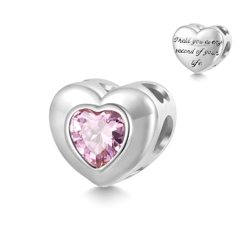 Diy Women Jewelry Gifts Sparkling Hearts Series Charms Leveled Hearts Openwork Mom&Heart Beads Fit Original Bracelet Accessories