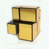 Speed ​​Cube Patience Game Maghiară Roll 2 Line Mirror Polished 2x2 SengShou Mirrored Cubic Puzzle SENGSO Single Aur Argintiu Culoare