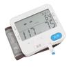 Wrist Blood Sugar Pressure Monitor Wrist Glucometer with Strips Data Memory Large Display Blood