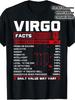 Virgo Zodiac Sign T-Shirt- 100%, Short Sleeve, Crew Neck, Vintage Style, Featuring Fun Birthday Gift