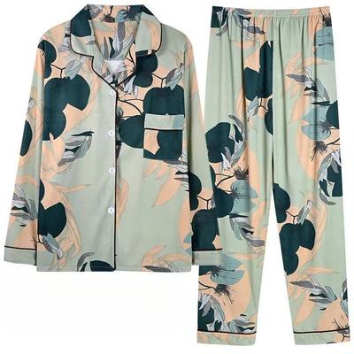 Women's Spring, Autumn, Winter Home Outfit Women's Long Sleeve Cardigan Cute Cartoon Casual Pajamas Home Outfit