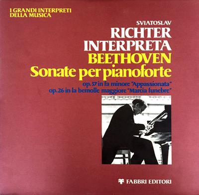 LP Record SVIATOSLAV RICHTER INTERPRETA LUDWI - Sonate Per Pianoforte GIM11 Fabbri Editori 1980 Italy Classical Used
