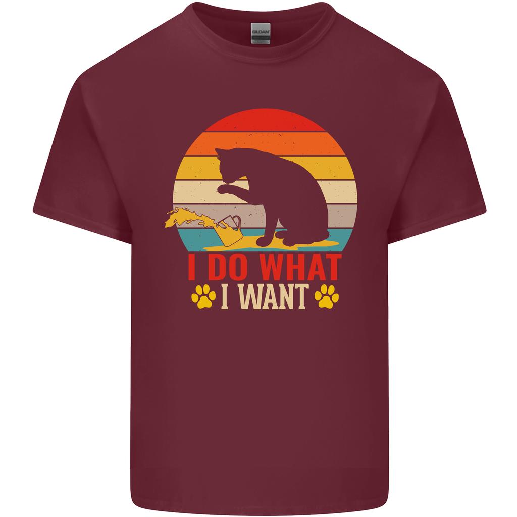 Cat I Do What I Want Funny Kitten Lover Unisexs Light Cotton TShirt