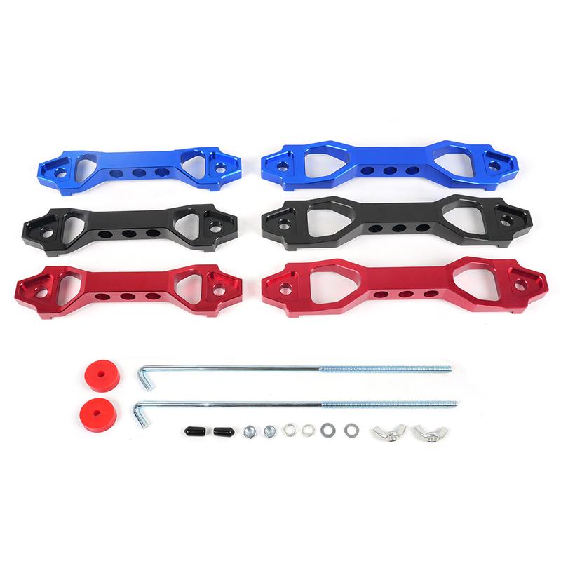 140mm/190mm Billet Aluminum Car Battery Tie Down Mount Bracket Brace Battery Fasten Bracket Holder 14cm 19cm BTD038