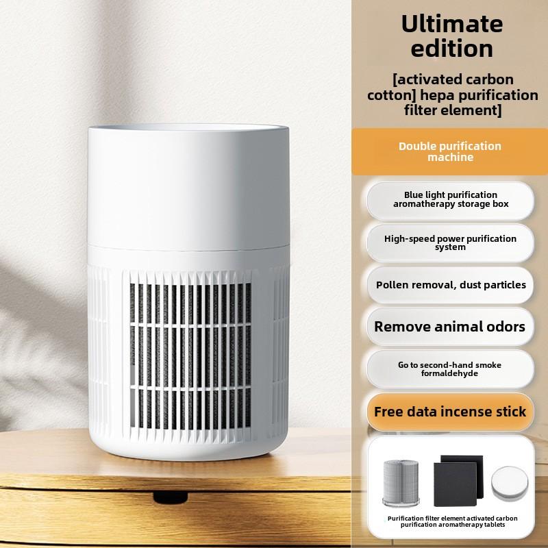 

Hot Sale Rechargeable Air Purifier Household Small Indoor Air Cleaner Formaldehyde Purifier Activated Carbon for Odor Removal белый