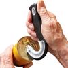 Portable J-Shaped Non-Slip Jar & Can Opener – Easy-Grip Multifunctional Lid & Ring Pull Opener