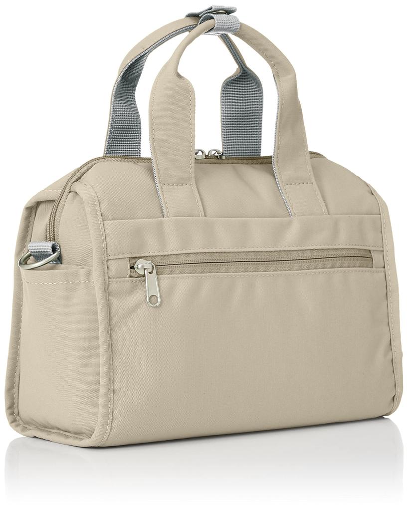 2WAY Mini Boston Bag Water Repellent Lightweight 10 Pockets CABIN GTM0177 Gray Beige [Anello Grande]
