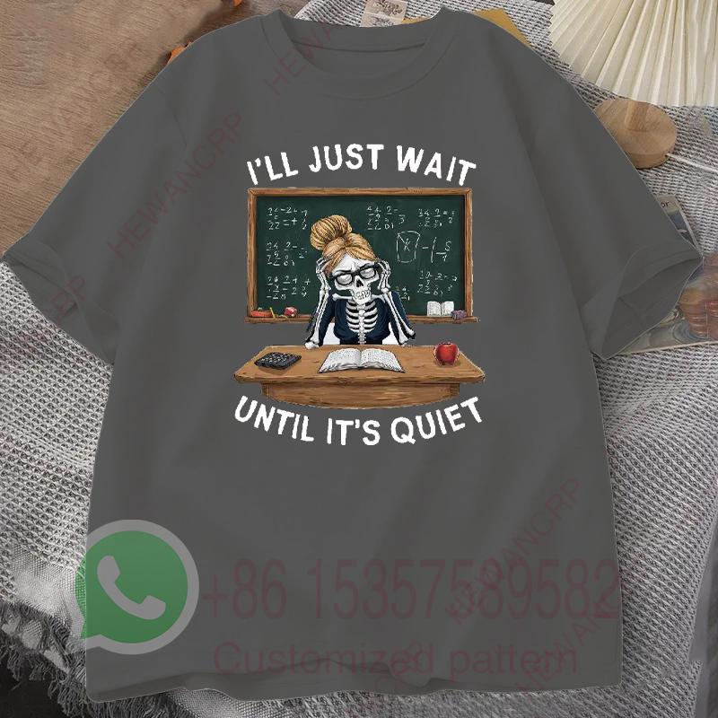 Teacher Skeleton T Shirt Humorous Classroom Summer Tracksuit Mens Round Neck Pullover Shortsleeved Tops Casual Sportswear