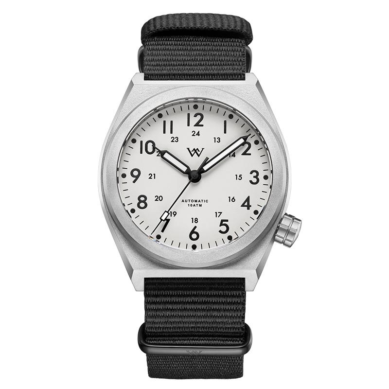 WM Watch Automatic Mechanical Pilot Watch NH35 AR Coated 100 Water Resistant Simple Style Sapphire Welly Merck Watches WM216