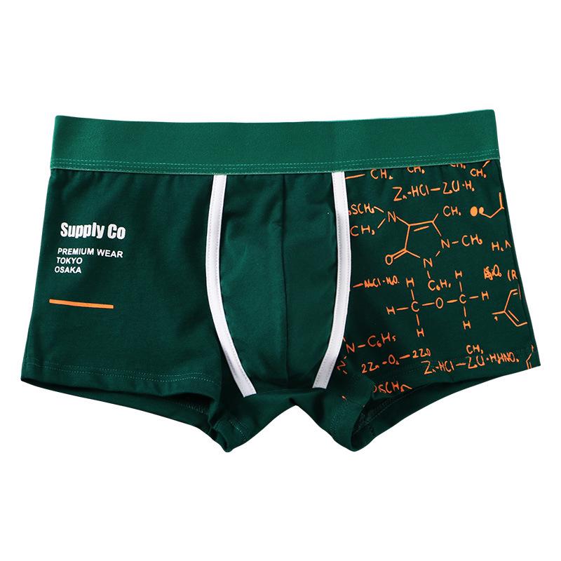 Men's Cotton Boxer Briefs - Artistic, Loose, Breathable, Mid-Waist