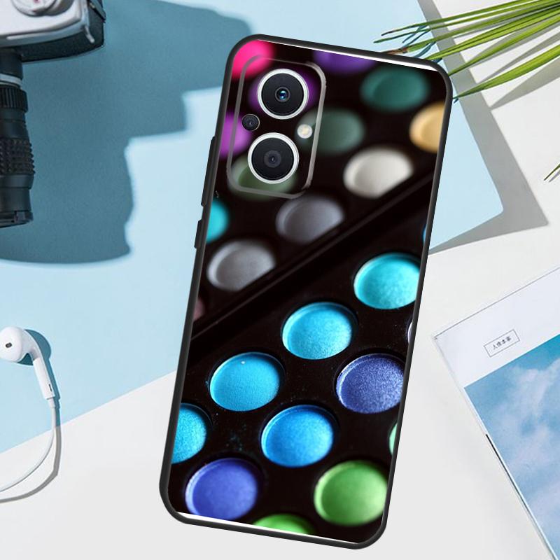 

Makeup Eyeshadow Palette Cover For OPPO Reno 14F 13F 12F 11F 8T 7 8 Lite 10 11 12 13 14 OPPO Find X9 X8 X5 X6 Pro Case OPPO Reno13 Pro