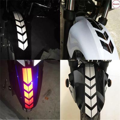  Motorcycle Reflective Sticker Wheel Car Decal On Fender Waterproof