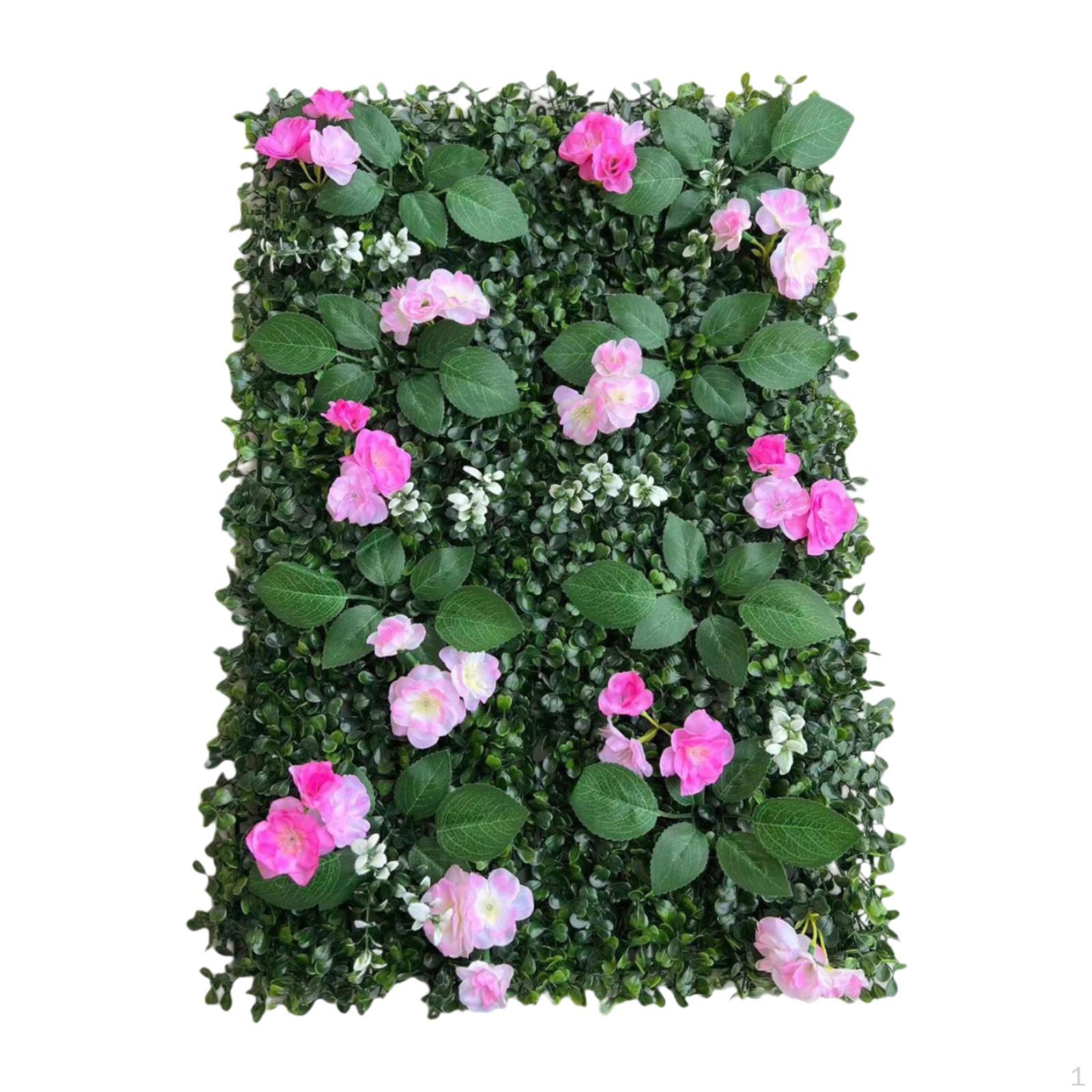 

Artificial Grass Wall Panel Plant for Privacy Wedding Deck розовый