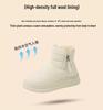 Women's Winter Leather & Fur Snow Boots with Extra Velvet, Thick Insulation, Non-Slip, Waterproof Design