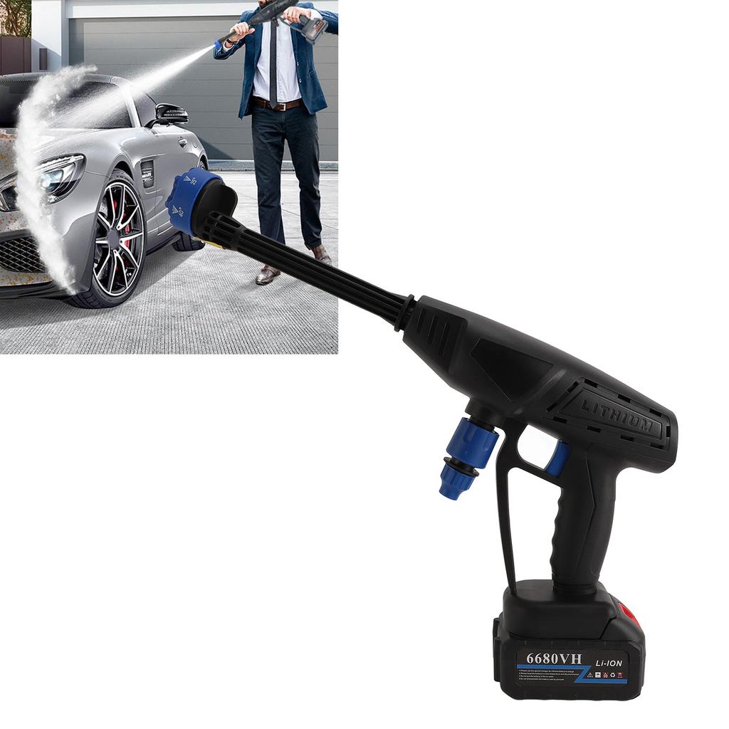 30bar Cordless Pressure Washer Portable Power Cleaner 6000mah Battery Powered High Pressure Car Wash
