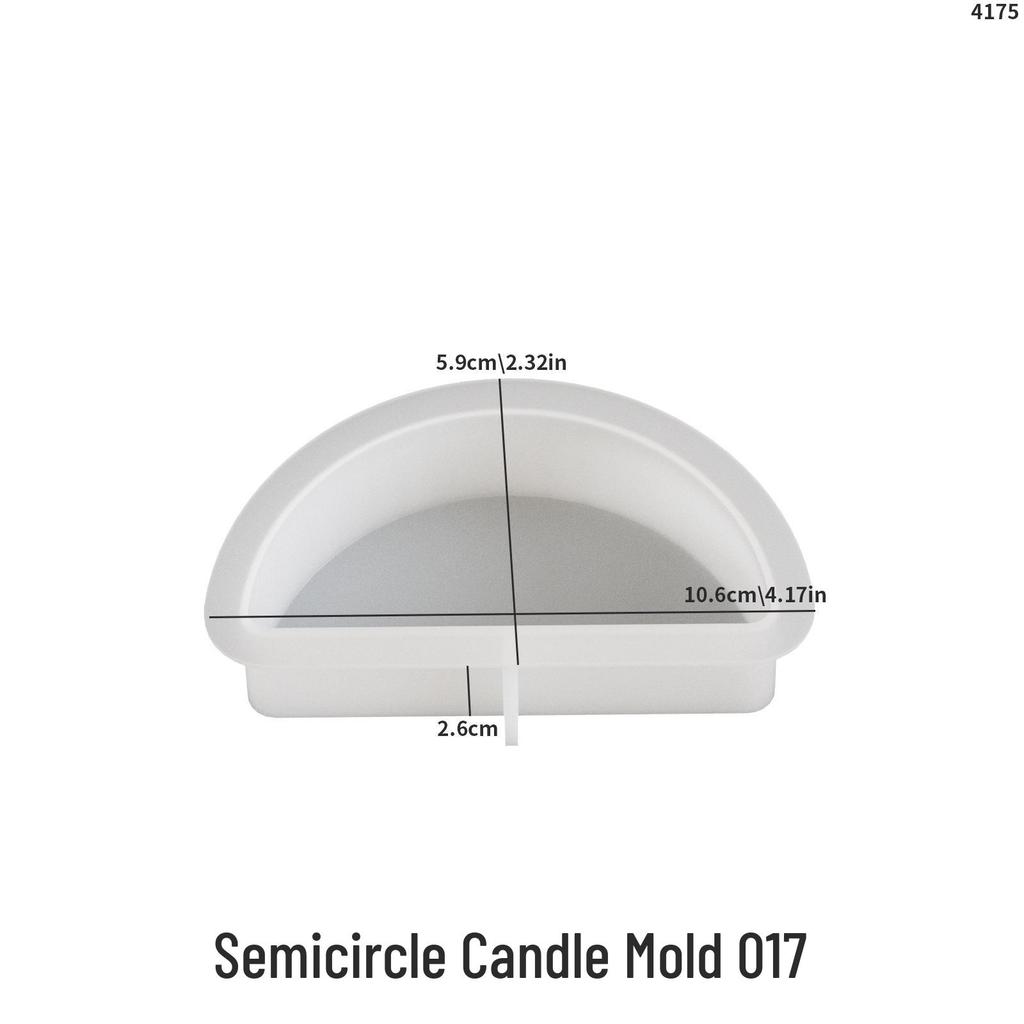 DIY Silicone Mold for Triangle, Square, Circle, Pentagon, Semicircle, Trapezoid, and Cloud Aromatherapy Plaster Candles