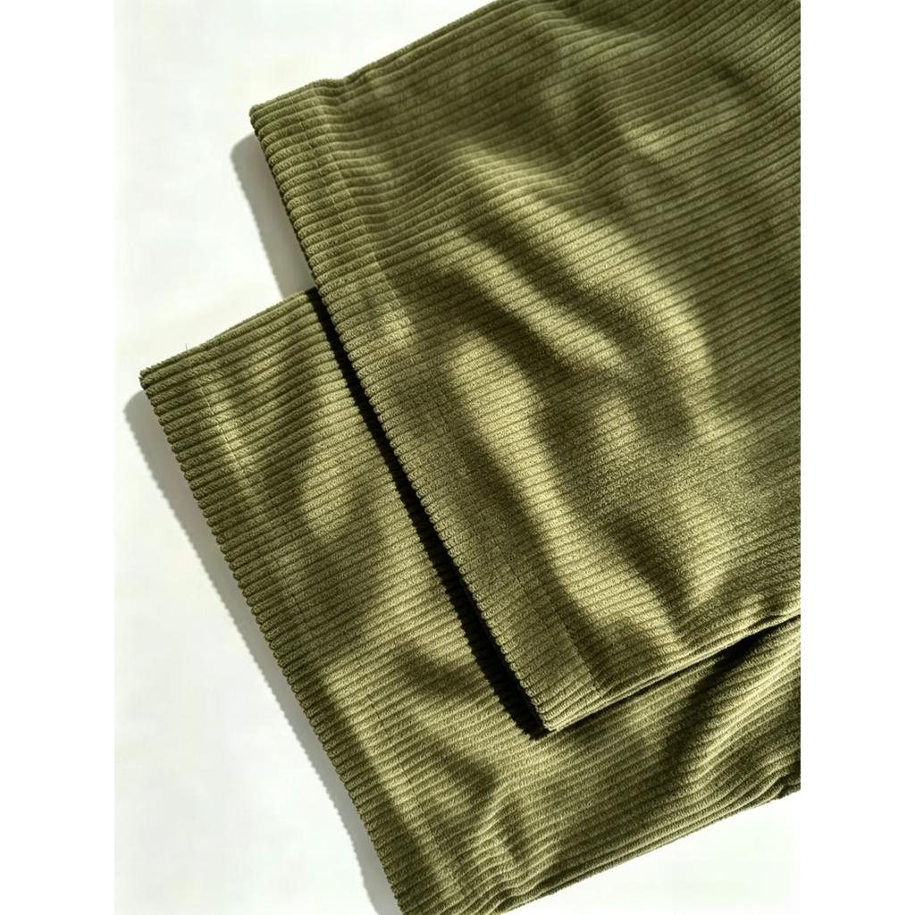 Men's Corduroy Wide Leg Pants Casual Relaxed Fit Long Trousers for Everyday Wear