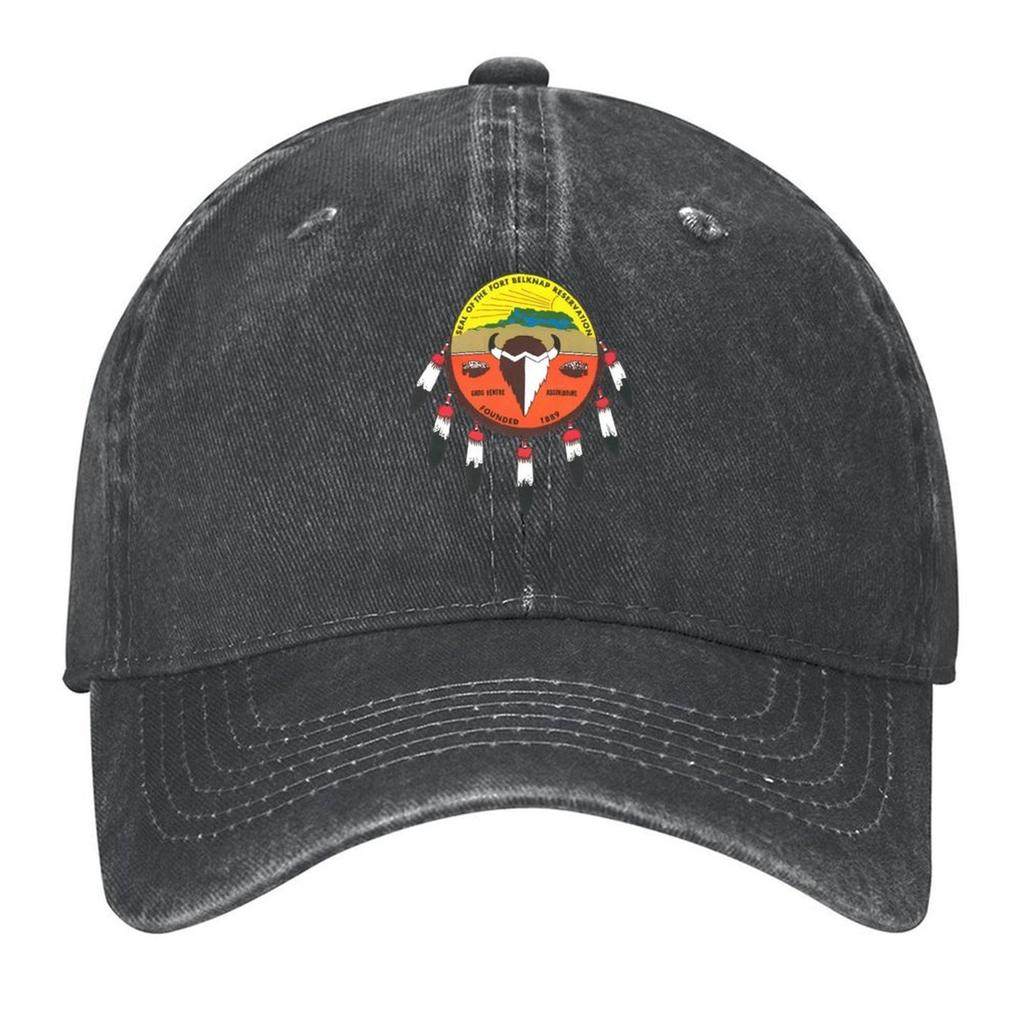 Seal of the Fort Belknap Indian Community USA Baseball Cap Hard Hat Custom Caps Unisexs Big Size Hat For Unisex Womens