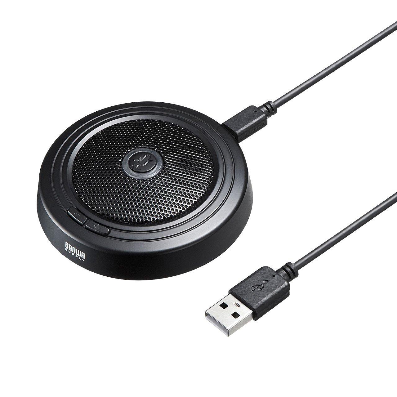 

Sanwa Supply USB Microphone for WEB Conference High Sensitivity Skype Compatible Non-Directional MM-MCUSB33