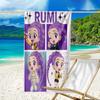 Ultra-Soft Beach Towel with KPop Demon Hunters Theme,Ideal for Pool - Camping, Diving - Perfect Travel Essential, Vibrant Beach Towel.