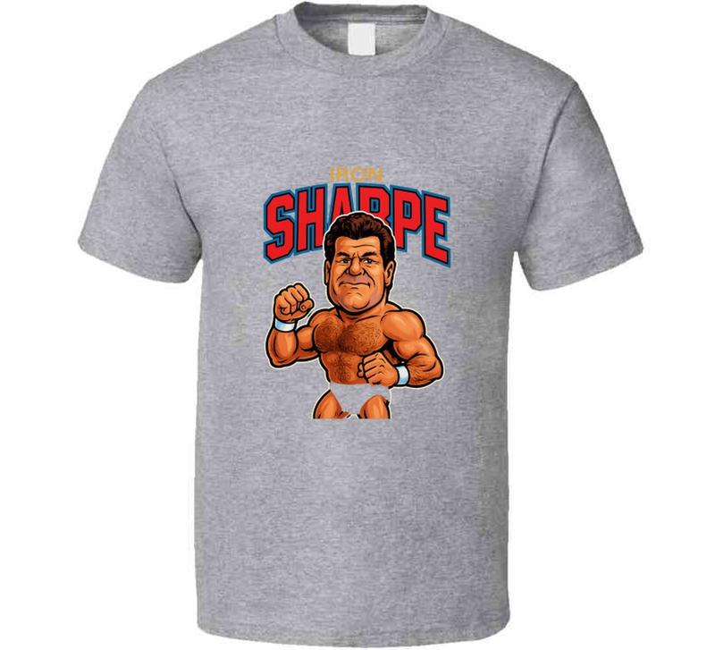 Iron Mike Sharpe Retro Wrestling Legend Caricature Unisex T-Shirt XXXL