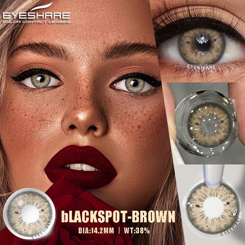 2Pcs Blue Colored Contact Lenses for Eyes Brown Soft Lenses Beauty Lenses for Eye Cosmetics Green Color Contacts Yearly
