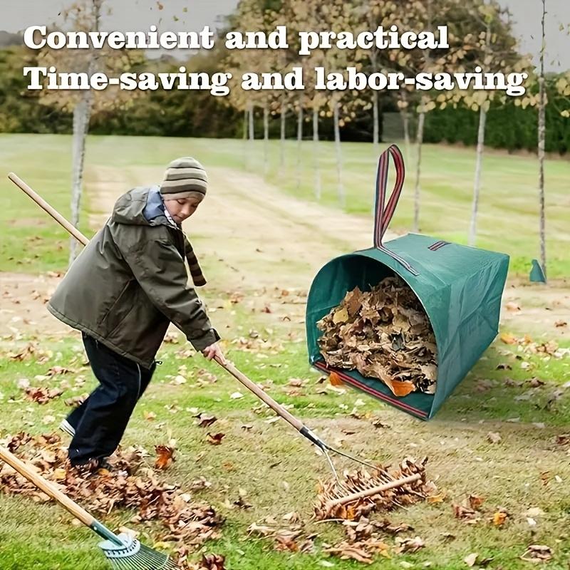 Yard Dustpan-Type Collecting Leaves Bags - Garden Deciduous Bag 52.83gal - 1/2pcs Yard Waste Bags - Garden Leaves Debris Garbage Bag