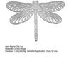 Dragonfly Die Cut Scrapbooking Dragonfly Die Metal Cutting Dies Cut Stencil for Scrapbooking