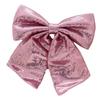 Large Ribbon Bows Christmas Tree Ornament Handmade Birthday Gift Colorful Sequins Fabric Bowknot Party Accessories