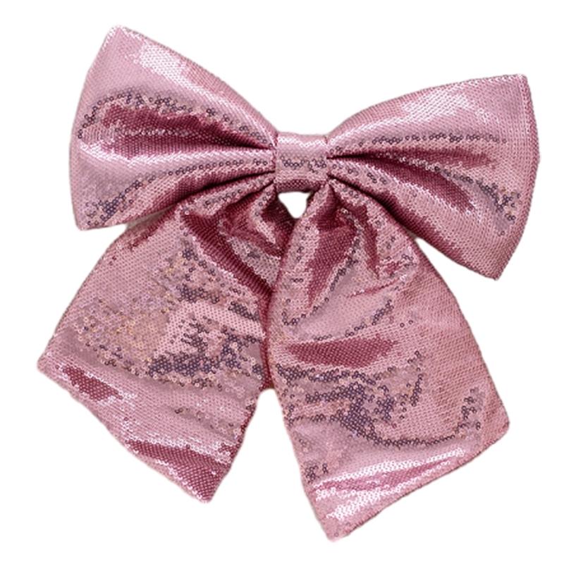 Large Ribbon Bows Christmas Tree Ornament Handmade Birthday Gift Colorful Sequins Fabric Bowknot Party Accessories