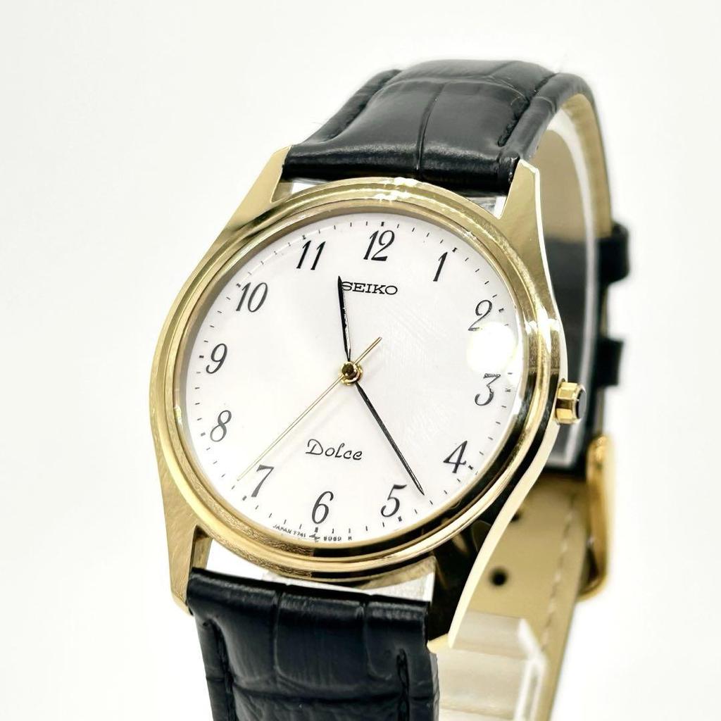 [USED] SEIKO DOLCE 7741-602A Quartz Wristwatch