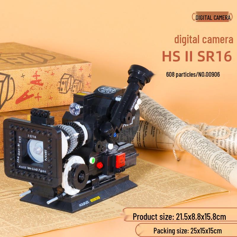 Zhegao Creative Camera Polaroid Model Building Blocks - DIY Puzzle Toy Ornament