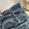 Denim Rucksack Reise Leichter Rucksack Multifunktionale Brusttasche
