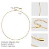 St. Delan Versatile Box Chain Necklace – Simple, Trendy, and Perfect for Pendants.
