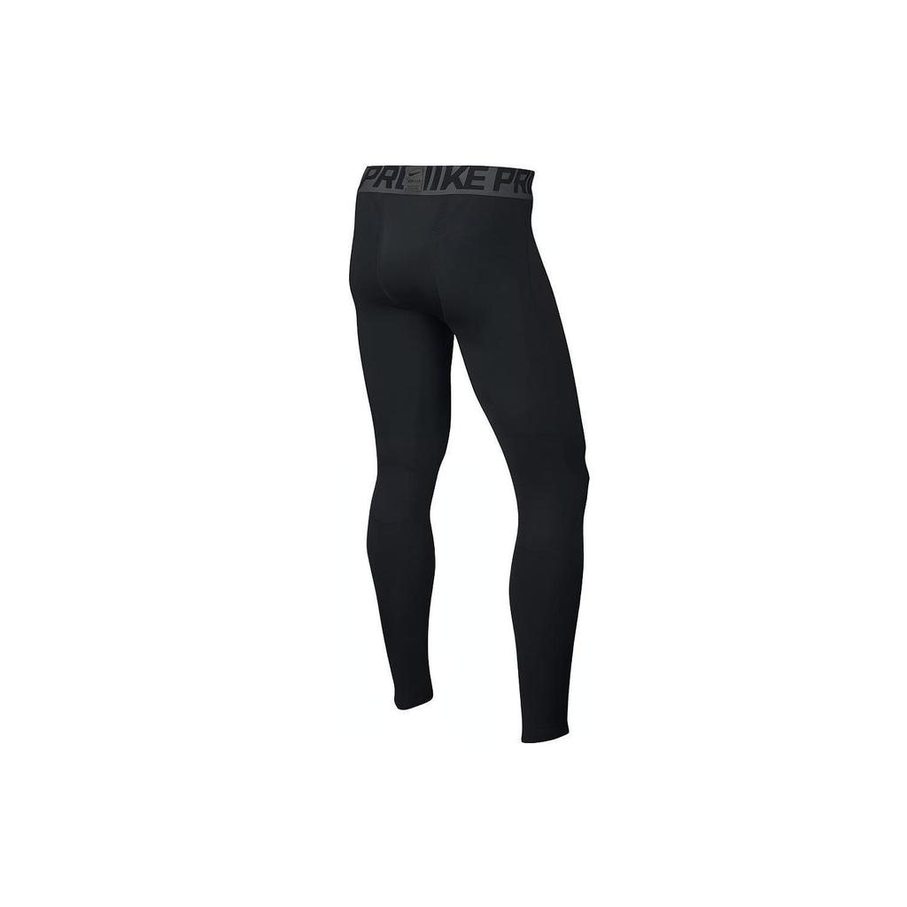 Nike Pantaloni Sportivi da Uomo Pro Warm Stampa Lettere Color Block Slim Fit Fondi Nero 725039-010