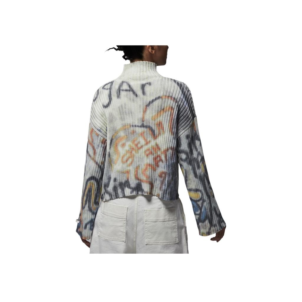 Jordan Air Loose High Neck Casual Long Sleeve Knit Sweater Women sweater HV0299-901