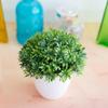 Artificial Plants Potted Green Bonsai Small Tree Grass Plants Pot Ornament Fake Flowers for Home Garden Decoration Wedding Party