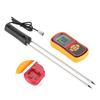 GM640 Portable Digital LCD Grain Moisture Temperature Meter for Wheat Rice Corn Bean