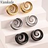 Vankula 2PCS New Round Spiral Saddle Plugs Hangers for Stretched Lobe Ear Tunnels Gauges Plugs Piercing Body Jewelry