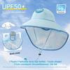 Childrens Sun Hat With Wide Brim For Uv Protection Breathable Cotton Summer Sunshade For Boys Girls
