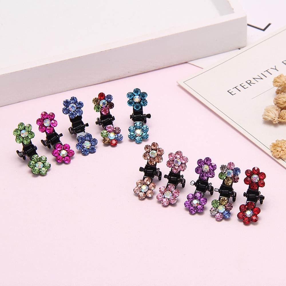 Metal Crystal Headwears Girls Hair Clip Claw Clip Mini Hair Claw Headwear Clip Grip
