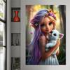 5D Diamond Painting Girl Owl Frog Cat Butterfly Picture Full Diamond Mosaic Elf Embroidery Cross Stitch Kits Art Home Decoration