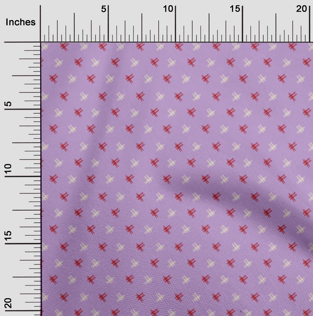 oneOone Cotton Flex Fabric Hash Sign Kasuri Print Fabric BTY 40 Inch Wide