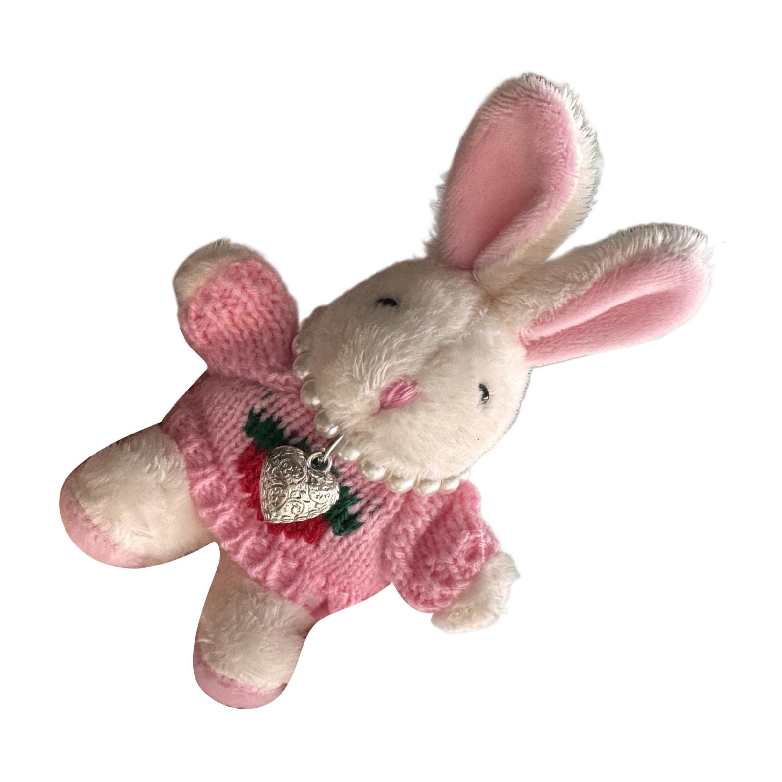 Плюшевое ожерелье с подвеской в виде кролика — фото 6