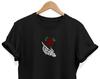 Gothic Rose Skeleton Hand T-shirt: Alternative E-girl E-boy Tee