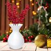 10PC Christmas Artificial Berries Branches Decor Xmas Red Berry Flowers Bouquet DIY Holiday Wreath Craft Home Party Ornament