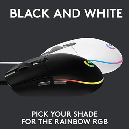 Logitech Gaming Mouse G102 LIGHTSYNC RGB Wired Multi-Button Mouse High Speed ??Lightweight Durable High Sensitivity Symmetrical Programmable 6 Buttons