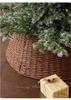 Christmas Tree Base Decorations: Skirt & Basket Set
