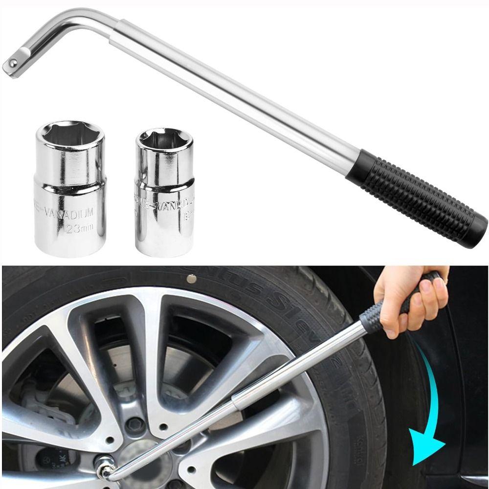 With Sockets Lug Wrench Spanner 21/23mm Car Repair Tools Spanner Lug Wheel Wrench  Car Repair