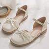 Beautiful summer bag head sandals with skirts, women's hollow single shoes, new models